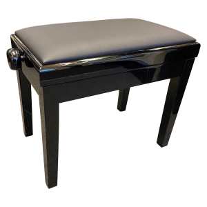 Charles Howes CHS1000PE Deluxe Adjustable Piano Stool in Polished Ebony