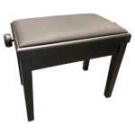 Charles Howes CHS1000BK Deluxe Adjustable Piano Stool in Matt Black