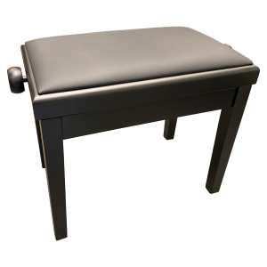 Charles Howes CHS1000BK Deluxe Adjustable Piano Stool in Matt Black