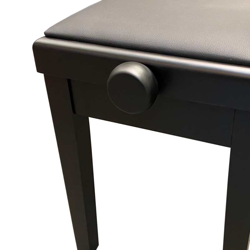 Charles Howes CHS1000BK Deluxe Adjustable Piano Stool in Matt Black - Image 3