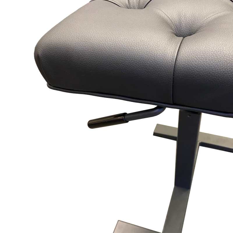 Charles Howes CHS2000BM Deluxe Single Hydraulic-Lift Piano Stool in Black - Image 3