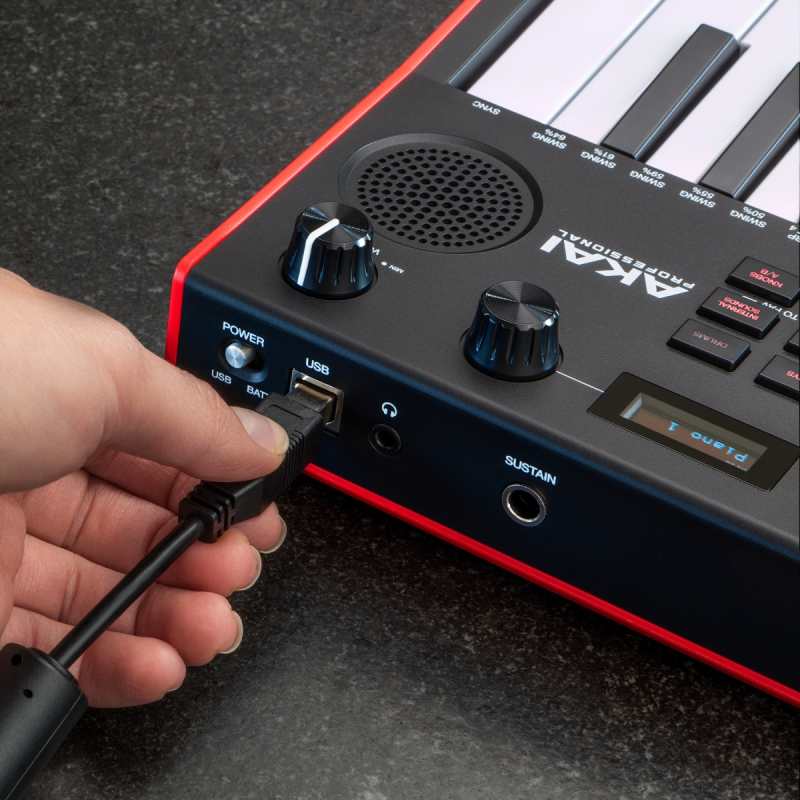 Akai MPK Mini Play Mk3 Keyboard MIDI USB Controller with built-in sound engine - Image 2