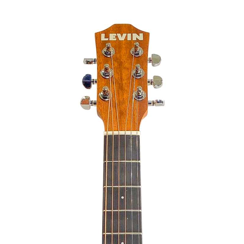 Levin LA25TE Electro Acoustic Junior Jumbo in Natural Satin with Gig Bag - Image 2