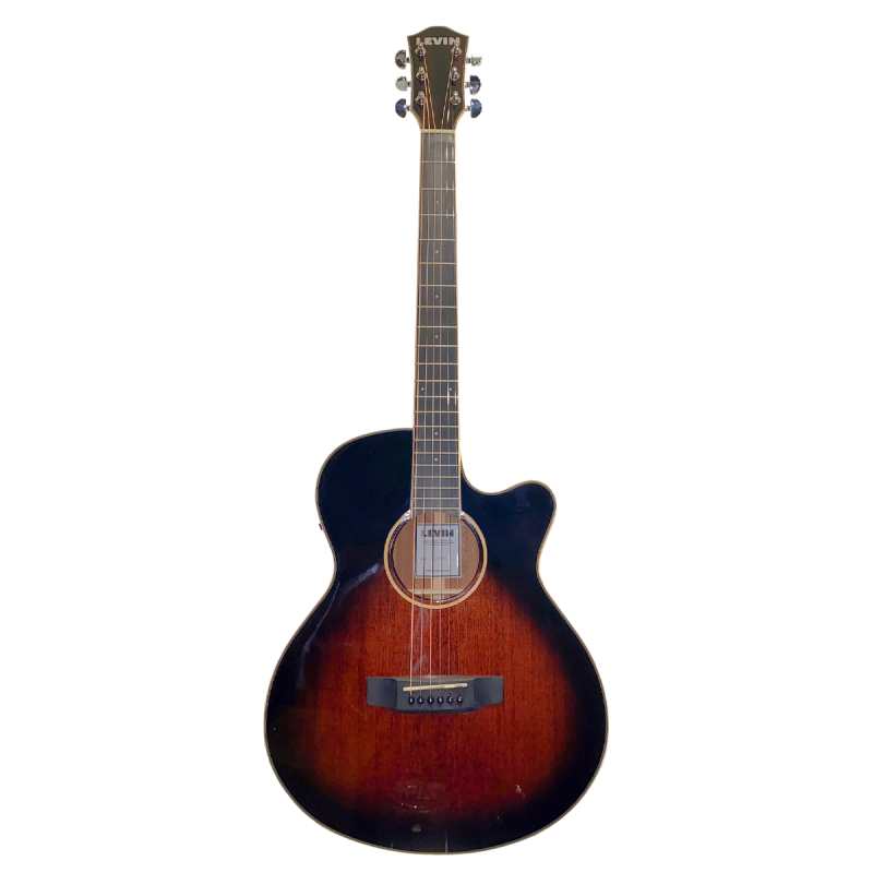Levin LA85FCE Electro Acoustic Super Folk Guitar in Rum Cask Gloss - Image 2