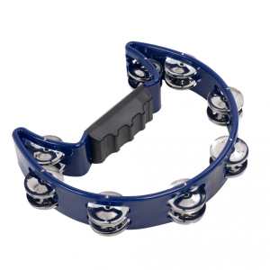 Percussion Plus half moon tambourine ~ Black PP486-4