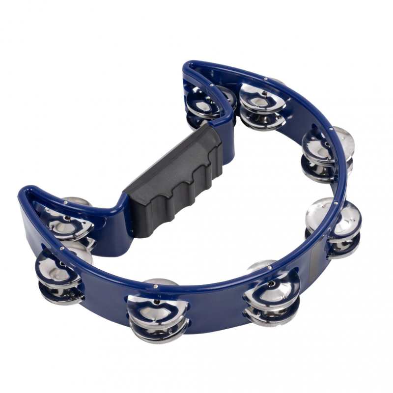 Percussion Plus half moon tambourine ~ Black PP486-4