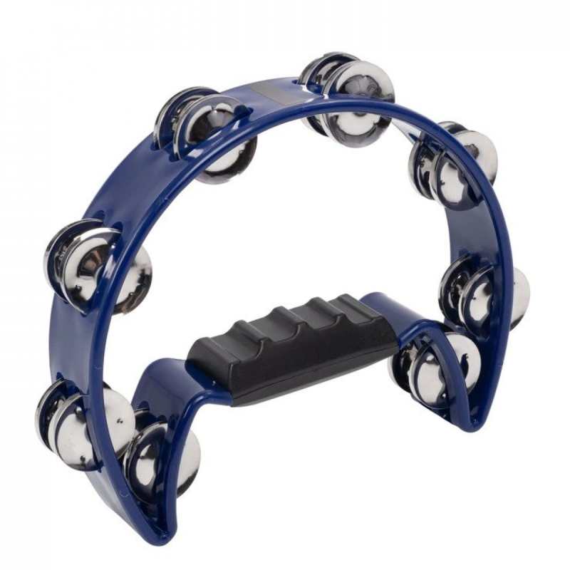 Percussion Plus half moon tambourine ~ Black PP486-4 - Image 3