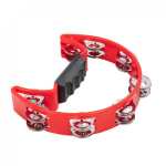Percussion Plus half moon tambourine ~ Red PP486-3