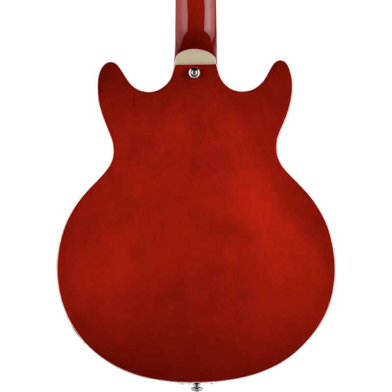 Hagstrom Alvar Semi-Hollow Electric Guitar in Wild Cherry Transparent - Image 4