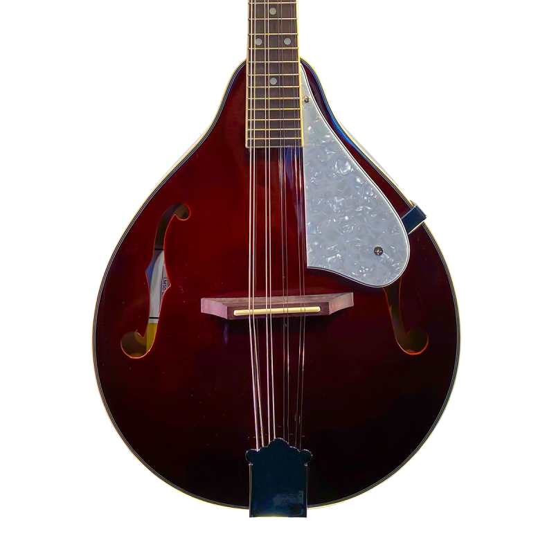 Levin Folk LM50-DR Teardrop Mandolin with F-Holes, Dark Red