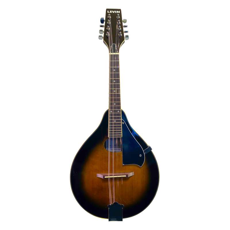 Levin Folk LM80-VS Teardrop Mandolin with Oval Soundhole, Vintage Sunburst - Image 2
