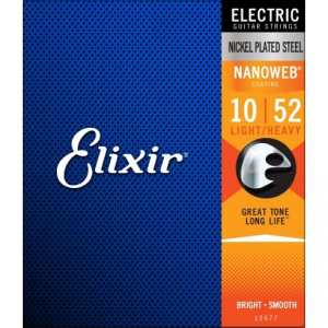 3 Sets of Elixir 12077 Nickel-Plated Electric Guitar Strings 10-52