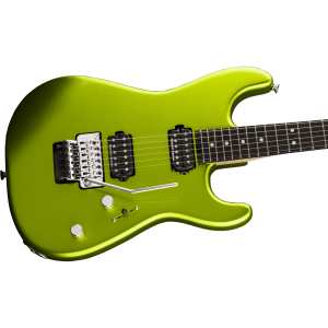 Charvel Pro-Mod San Dimas Style 1 HH FR E Electric Guitar with Ebony Fingerboard in Lime Green Metallic (2965831518)