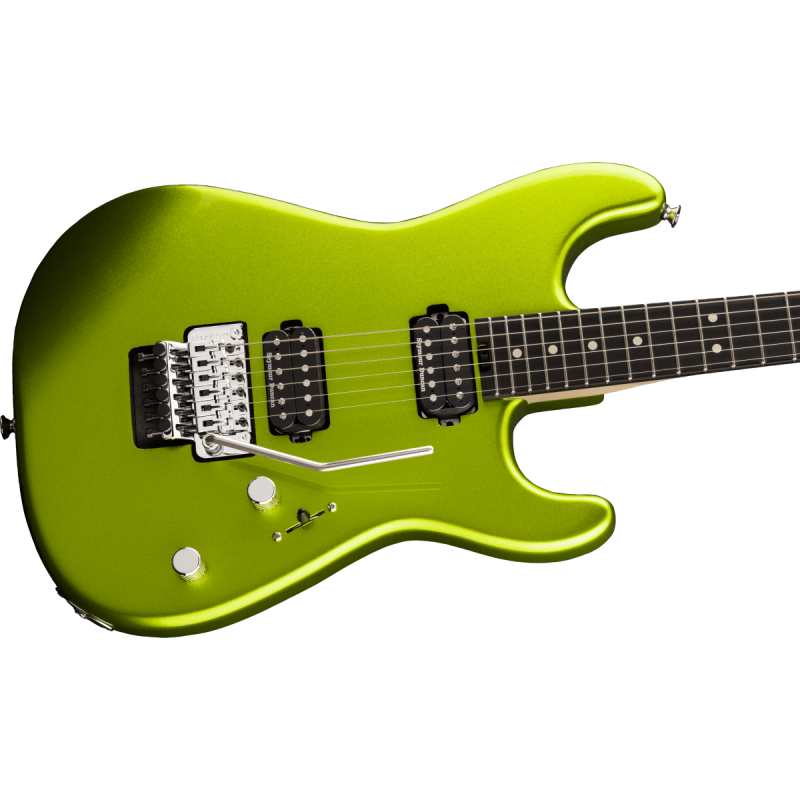 Charvel Pro-Mod San Dimas Style 1 HH FR E Electric Guitar with Ebony Fingerboard in Lime Green Metallic (2965831518)