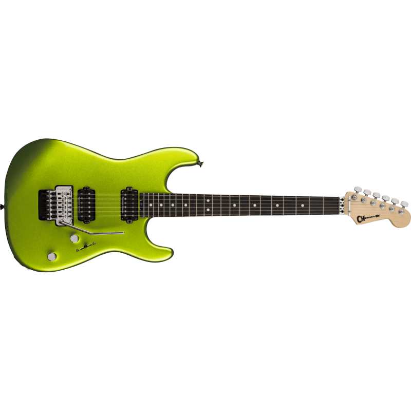 Charvel Pro-Mod San Dimas Style 1 HH FR E Electric Guitar with Ebony Fingerboard in Lime Green Metallic (2965831518) - Image 6