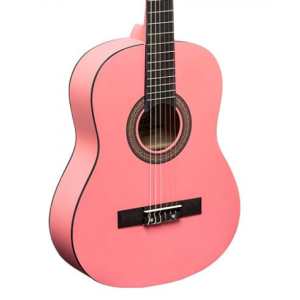 Stagg C430M 3/4 Size Nylon Strung Classical Guitar, Pink