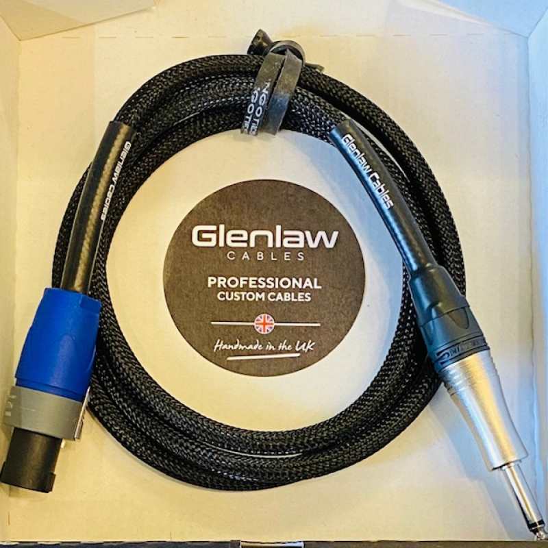 Glenlaw 1.5 Metre Speaker Head to Cab Cable in Black (S-CS-S-2P-1.5-BK)