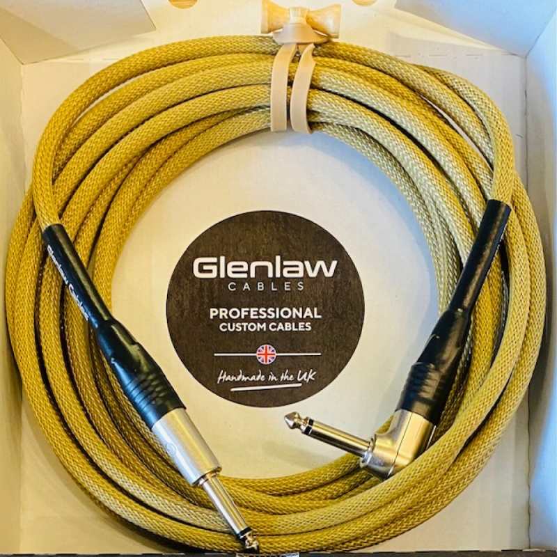 Glenlaw 6 Metre FullHz Instrument Cable in Gold (I-CM-S-R-6-GD)