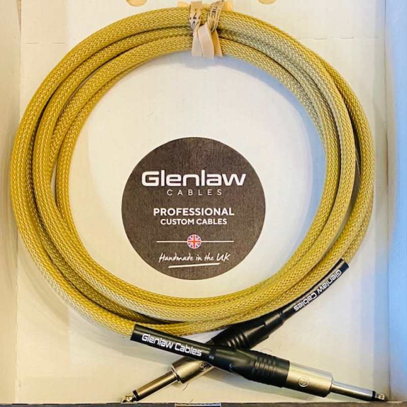 Glenlaw 3 Metre FullHz Instrument Cable in Gold (I-CM-S-S-3-GD)