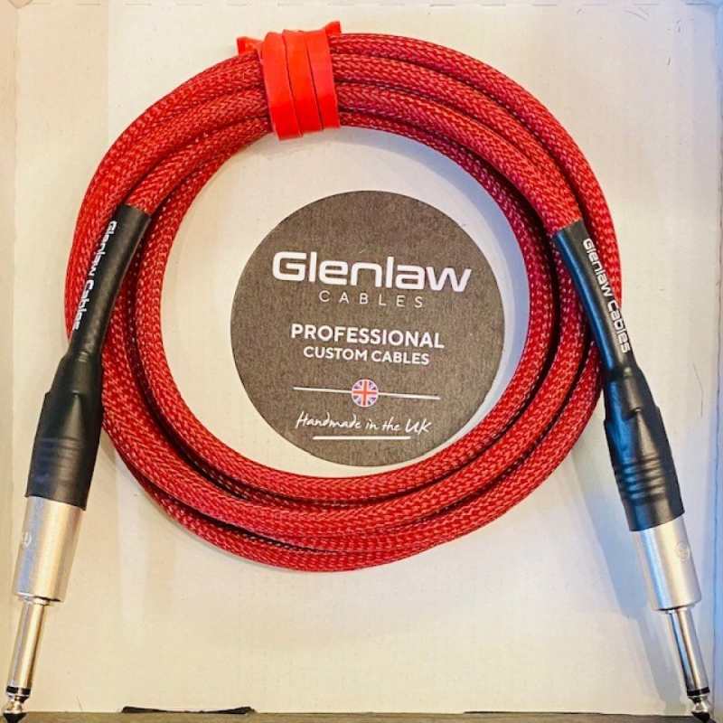 Glenlaw 3 Metre FullHz Instrument Cable in Red (I-CM-S-S-3-RD)