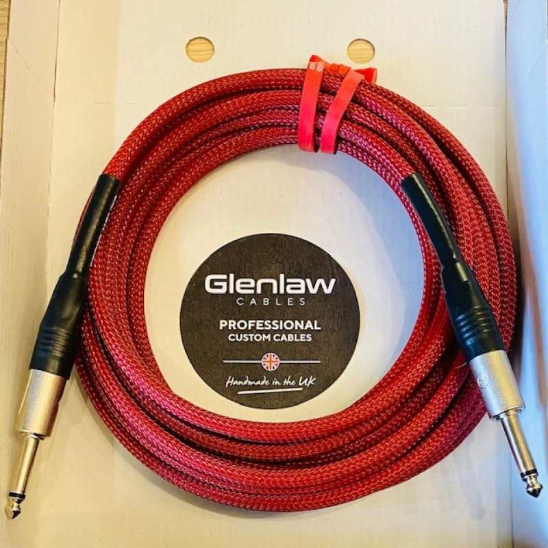 Glenlaw 6 Metre FullHz Instrument Cable in Red (I-CM-S-S-6-RD)
