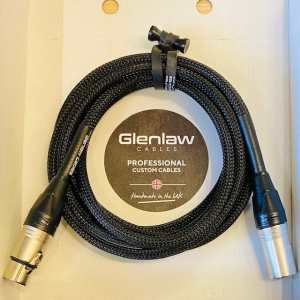 Glenlaw 3 Metre FullHz MIcrophone Cable in Black (M-CX-XLR-XLR-3-BK)