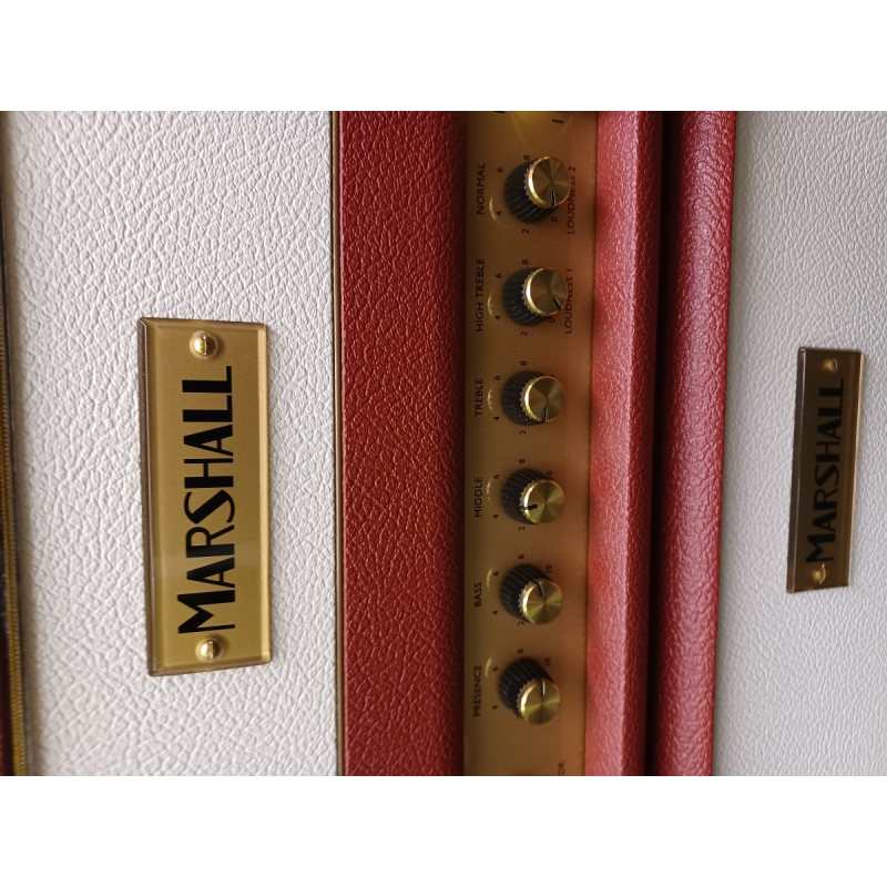 Marshall Studio Vintage SV20H Head & Cab Stack, 1959 Style Maroon & Cream - UK Made (20/5w Switchable) - Image 2