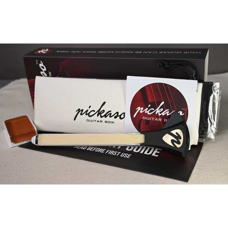 Pickaso Classic Model Guitar Bow in Vegas Gold with Rosin (The Original 16cm Length)