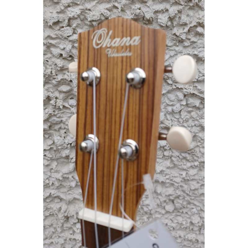 Ohana CK22Z Concert Ukulele with Zebrawood - Image 2