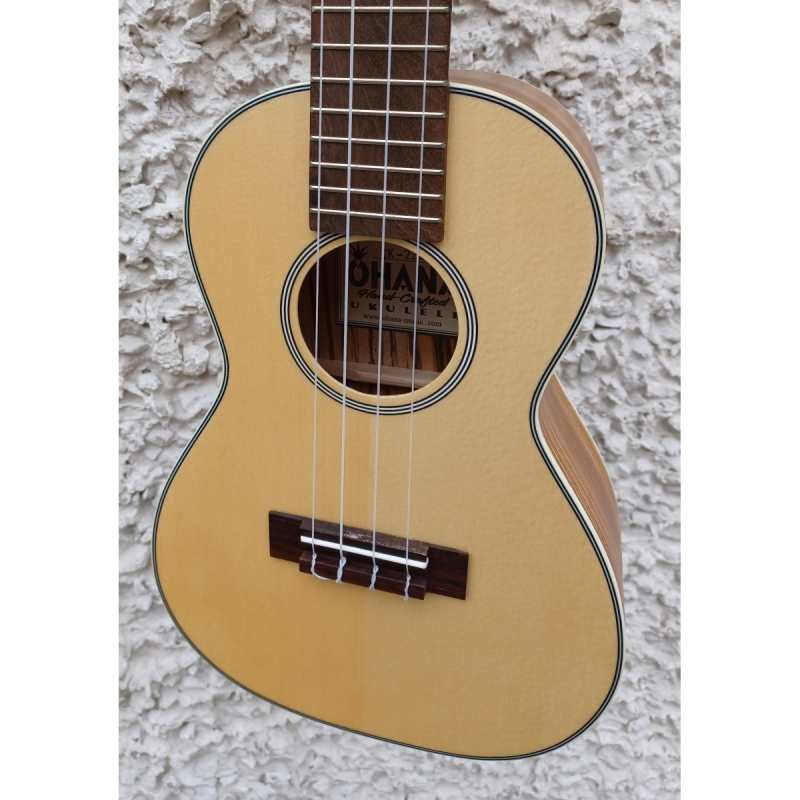 Ohana CK22Z Concert Ukulele with Zebrawood