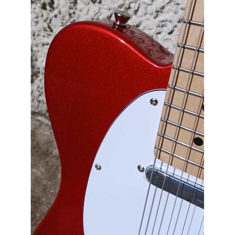 Levin LE51-CR Electric Guitar in High-Glo Candy Red - Image 4