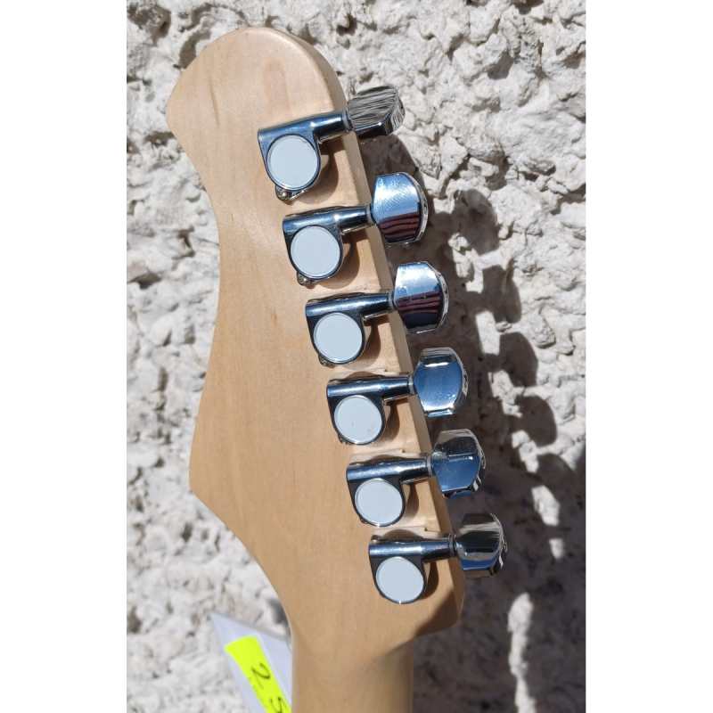 Levin LE51-CR Electric Guitar in High-Glo Candy Red - Image 6