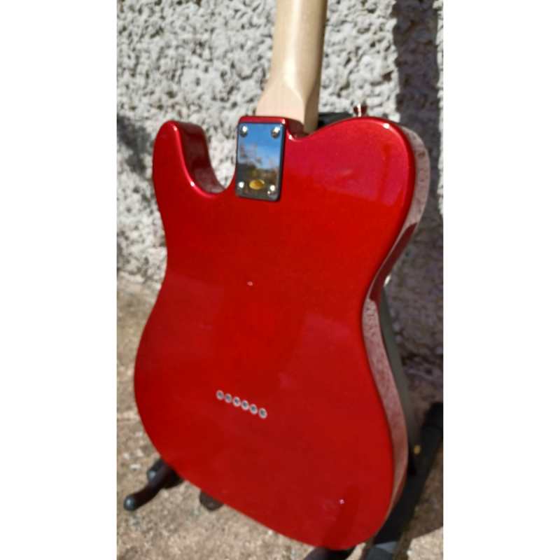 Levin LE51-CR Electric Guitar in High-Glo Candy Red - Image 2