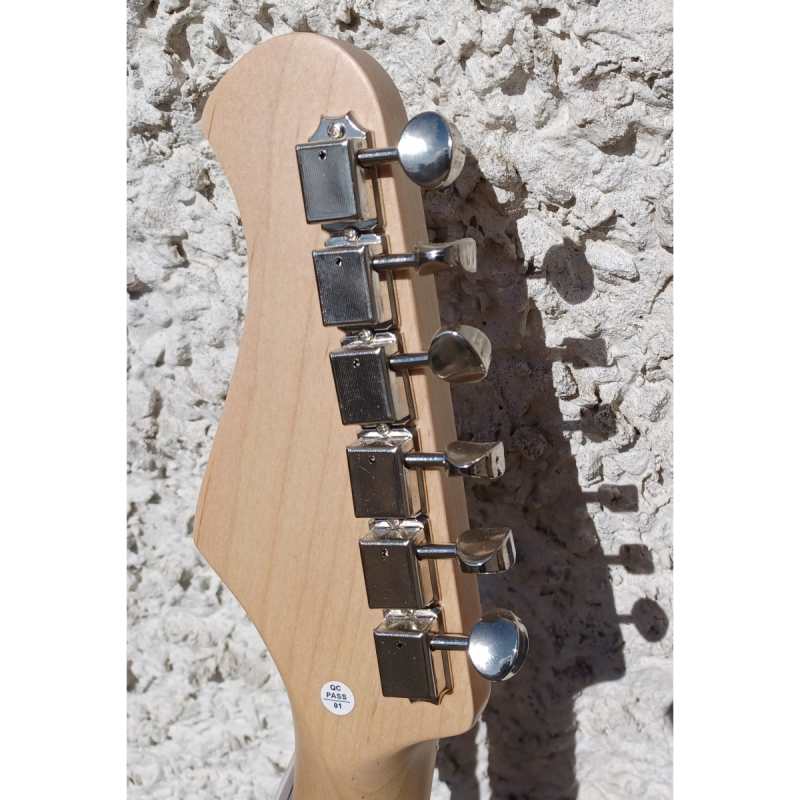 Levin LE51-BK Electric Guitar in High-Glo Black - Image 4