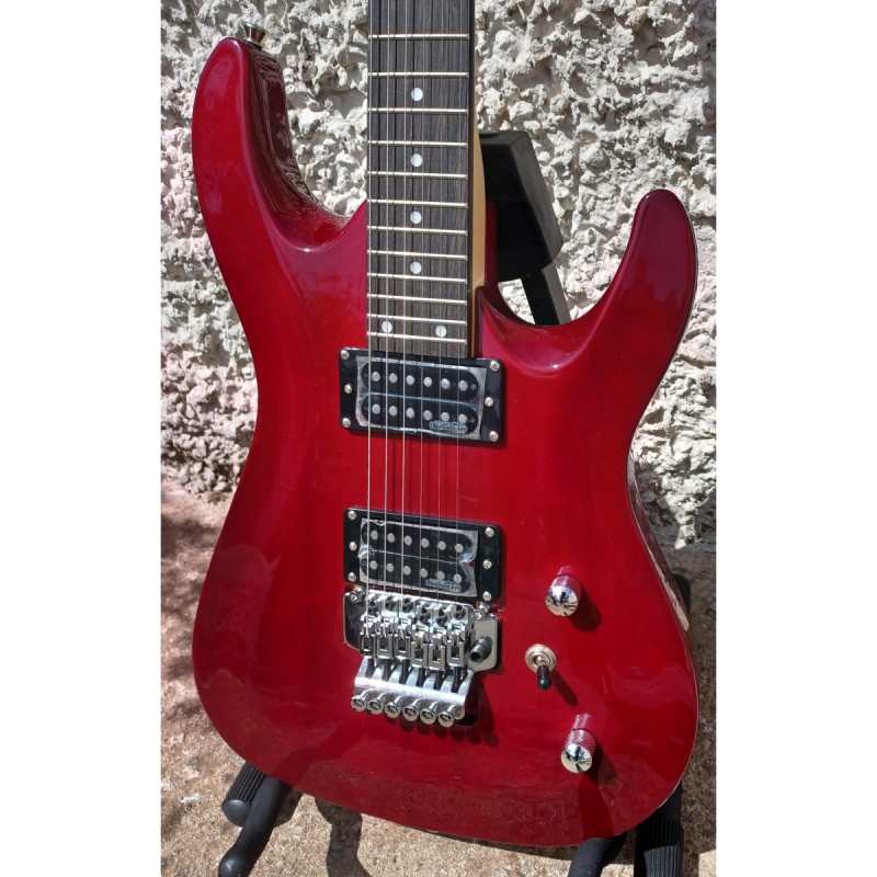 Levin LE84-TBK Electric Guitar in High-Glo Trans Burgundy - Image 8