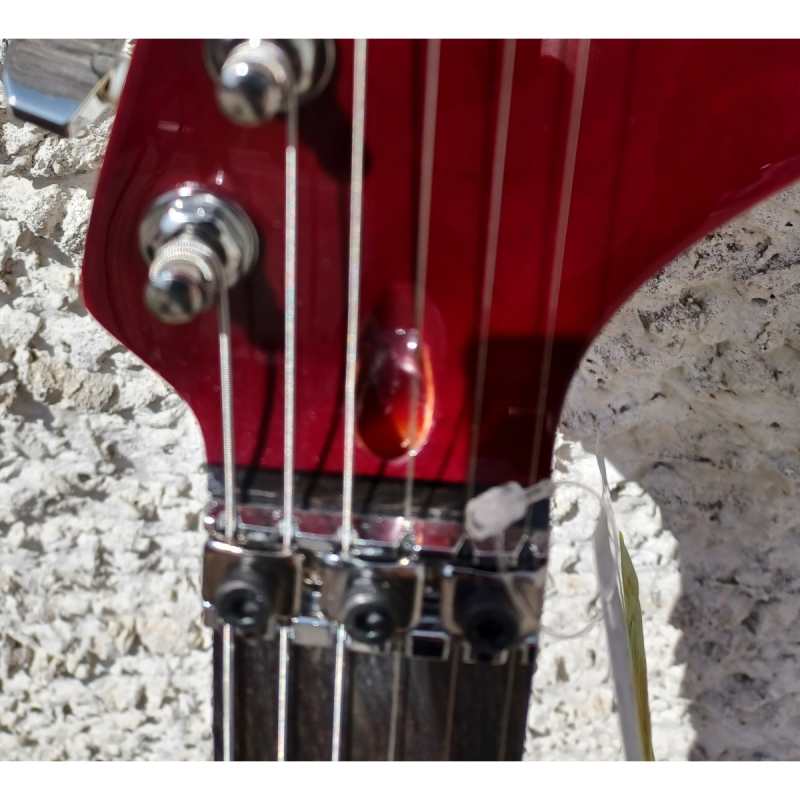 Levin LE84-TBK Electric Guitar in High-Glo Trans Burgundy - Image 6