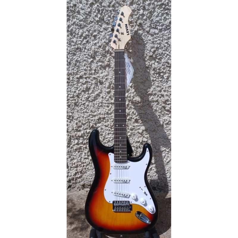 Levin LE54-SB Electric Guitar in High-Glo Sunburst - Image 8