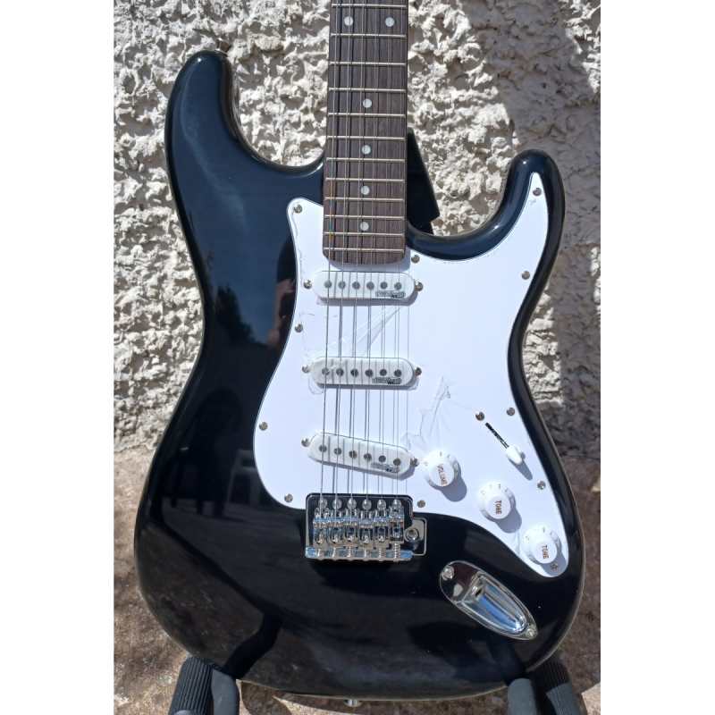 Levin LE54-BK Electric Guitar in High-Glo Black - Image 2