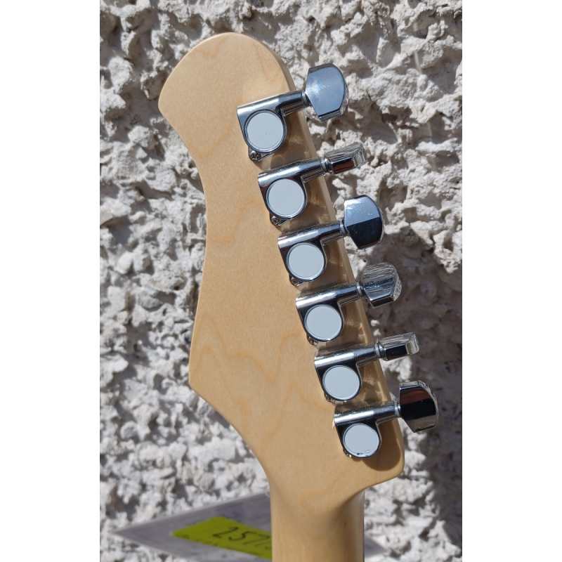 Levin LE54-BK Electric Guitar in High-Glo Black - Image 6