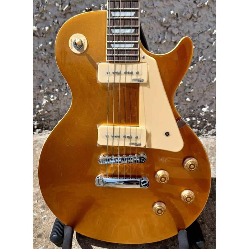 Levin LE58-P90GT Electric Guitar in High-Glo Gold Top