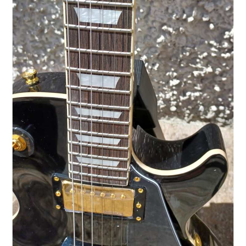 Levin Deluxe LE58-BKG Electric Guitar in High-Glo Black - Image 4