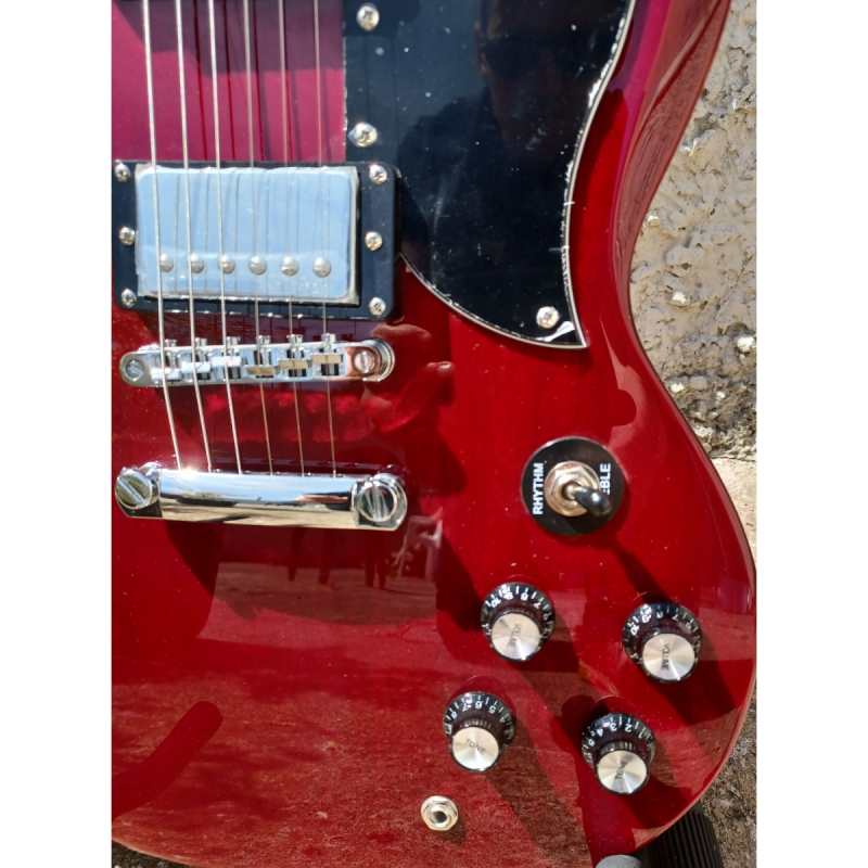 Levin Deluxe LE61-CH Electric Guitar in High-Glo Cherry - Image 3