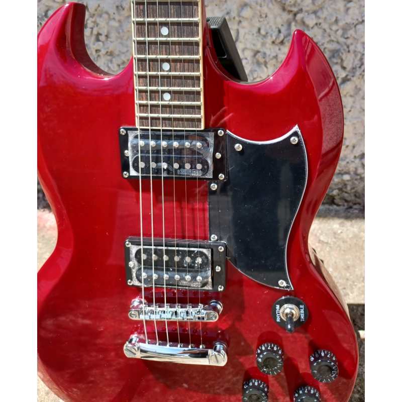 Levin LE61-CH Electric Guitar in High-Glo Cherry - Image 5