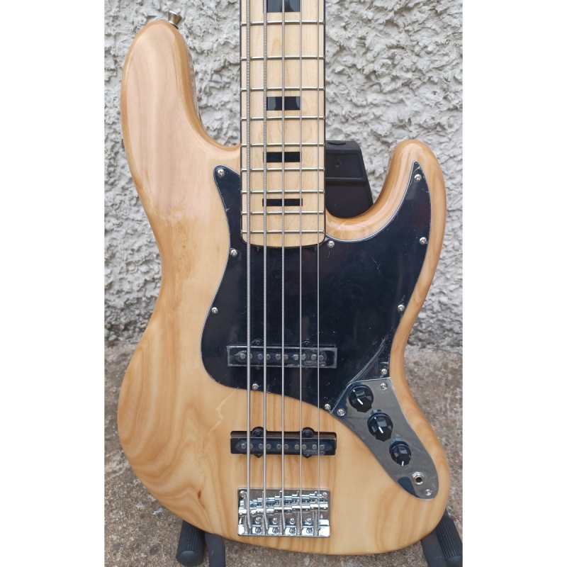 Levin Deluxe LB65-NAT, 5-String Bass Guitar in High-glo Aged Natural