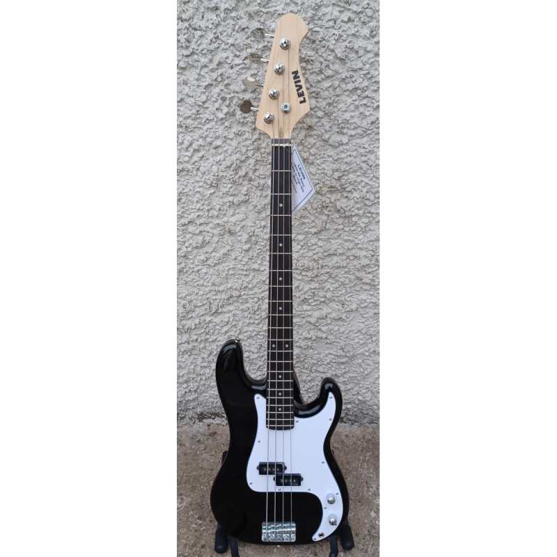 Levin LB50-BK Bass Guitar in High-Glo Black - Image 2