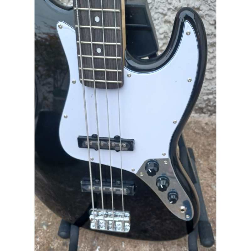Levin LB60-BK Bass Guitar in High-glo Black - Image 5