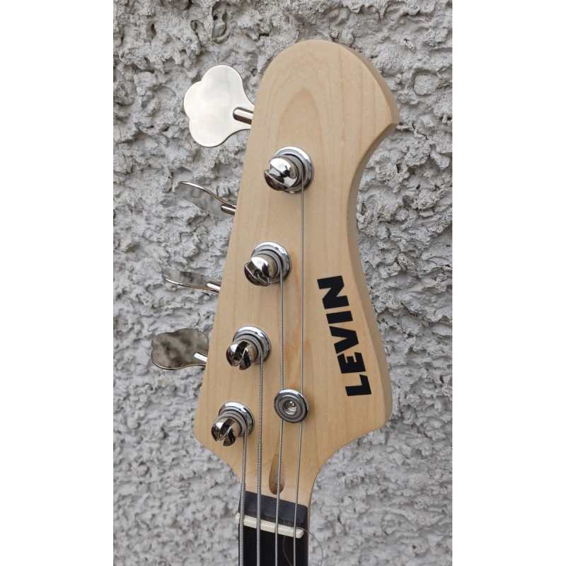 Levin LB60-BK Bass Guitar in High-glo Black - Image 4