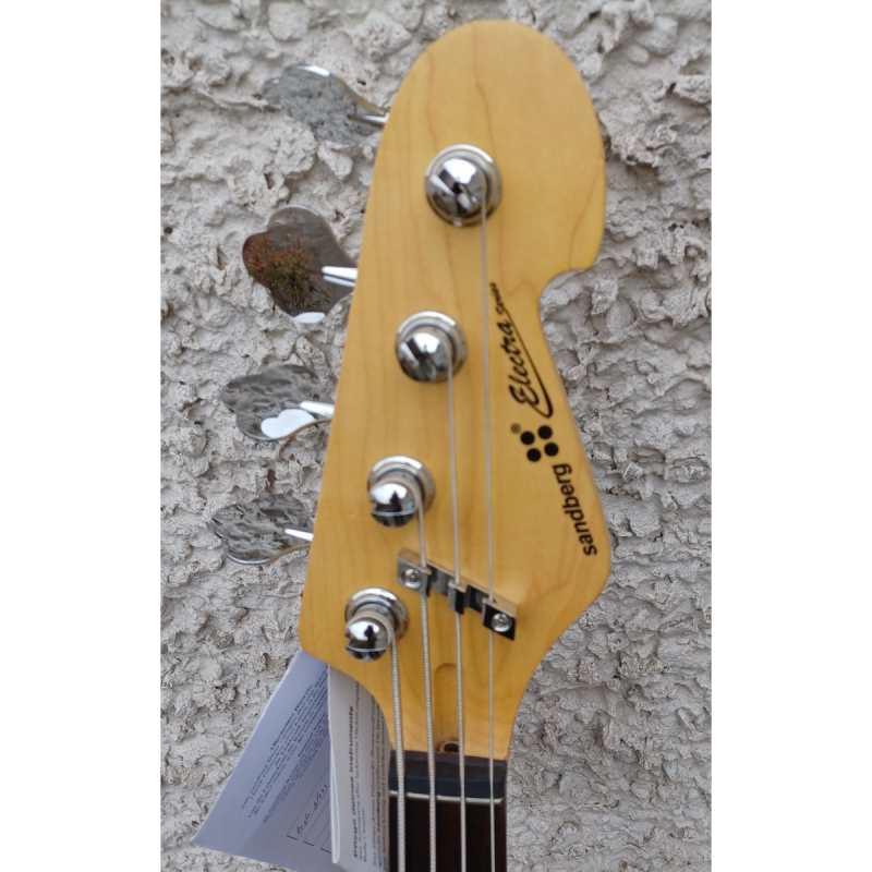Sandberg Electra TT4 RW Bass Guitar, Black - Image 4