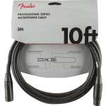 Fender Professional Series Microphone Cable, 10' (3M), Black