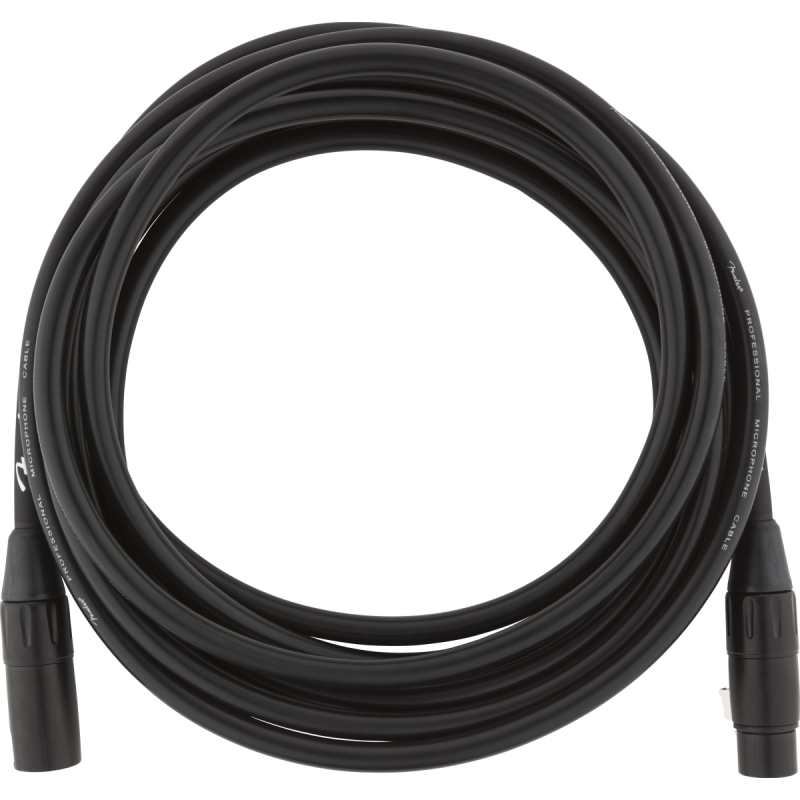 Fender Professional Series Microphone Cable, 15' (4.5M), Black - Image 2